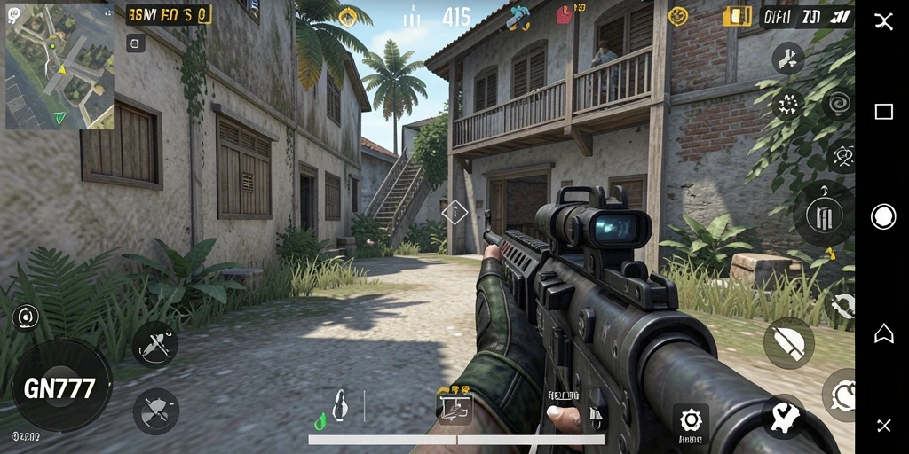 Gameplay GN777 dengan aksi mendebarkan di medan perang.