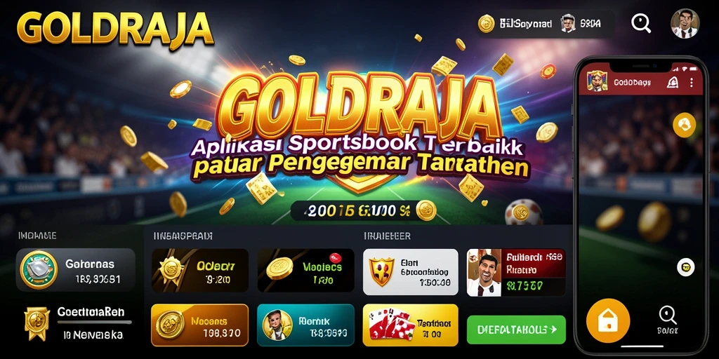Tampilan gameplay Sportsbook yang menarik di GOLDRAJA.