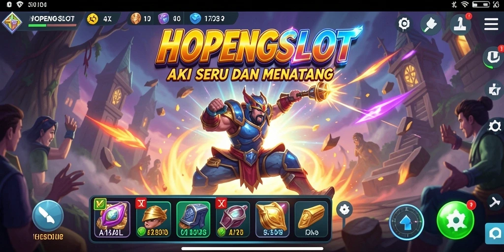 Tampilan gameplay seru dan menantang di HOPENGSLOT.