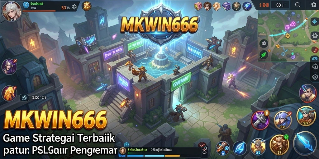Tangkapan layar menunjukkan aksi pertempuran seru dalam MKWIN666.