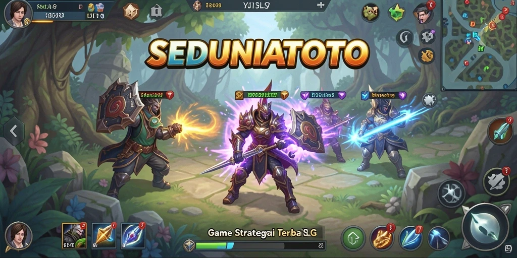 Gameplay seru SEDUNIATOTO dengan fitur strategi yang mendalam.